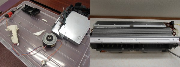 ダイキン壁掛け型のエアコンのクリーニング後