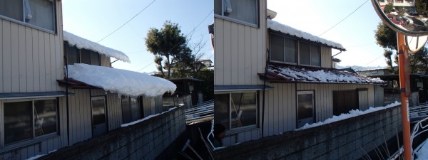 屋根の雪降し