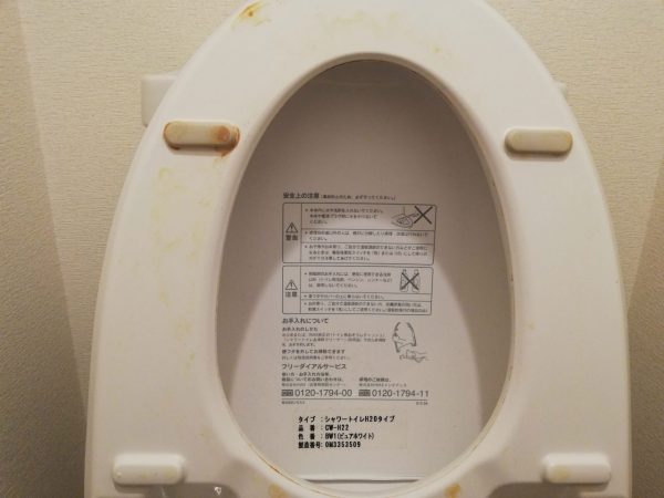 トイレ便座裏